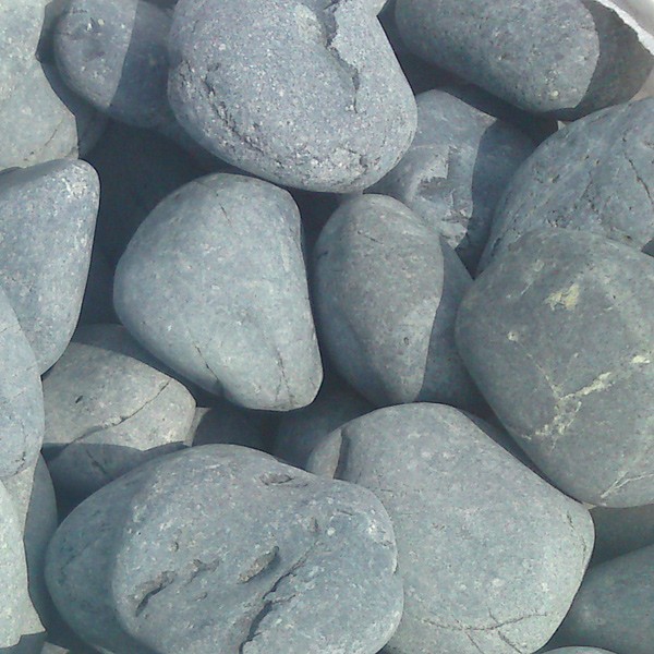 Gabionensteine - Beach Pebbles anthrazit 50-70/120-150 mm